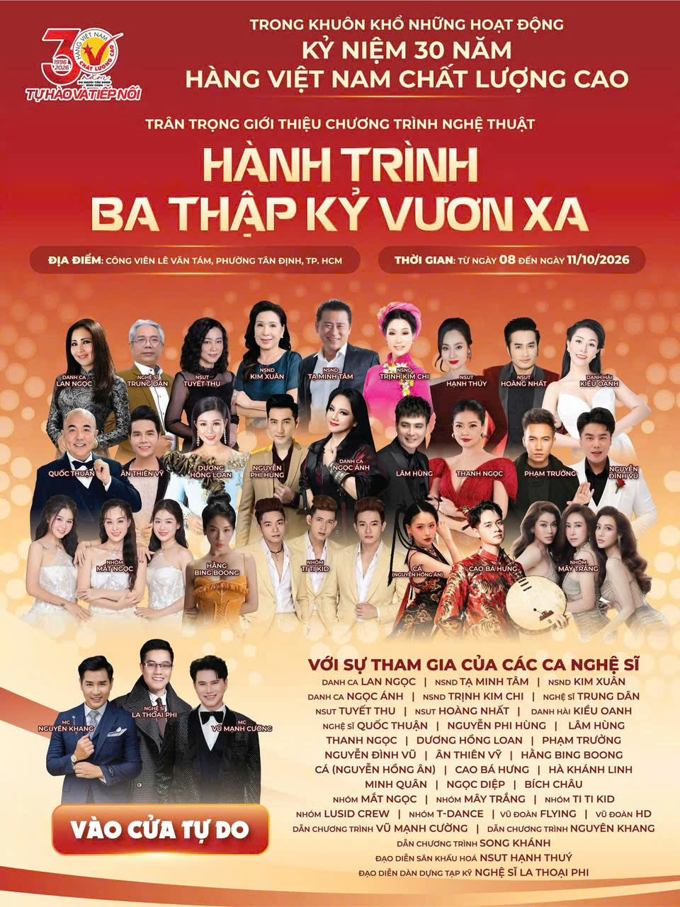 Chương trình nghệ thuật Hành trình ba thập kỷ vươn xa