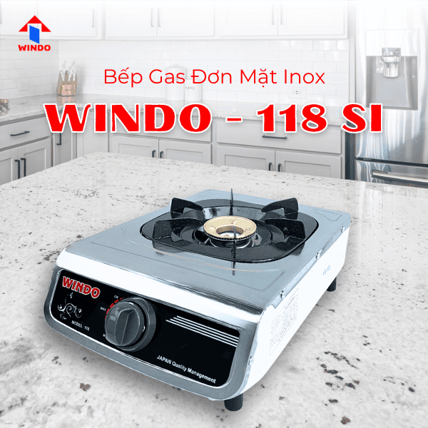 Bếp đơn WINDO - 118 SI tiết kiệm gas