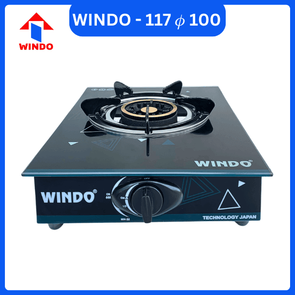 Bếp gas đơn có đầu hâm Windo phi 100