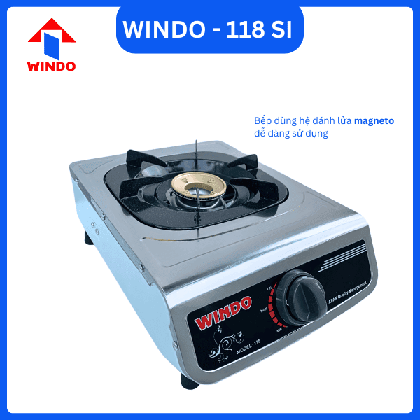 Bếp gas đơn mặt inox siêu bền