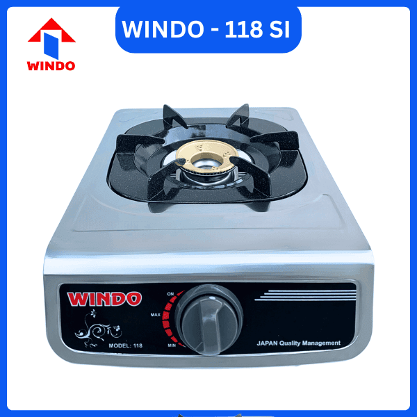 Bếp gas đơn mặt inox Windo - 118 SI