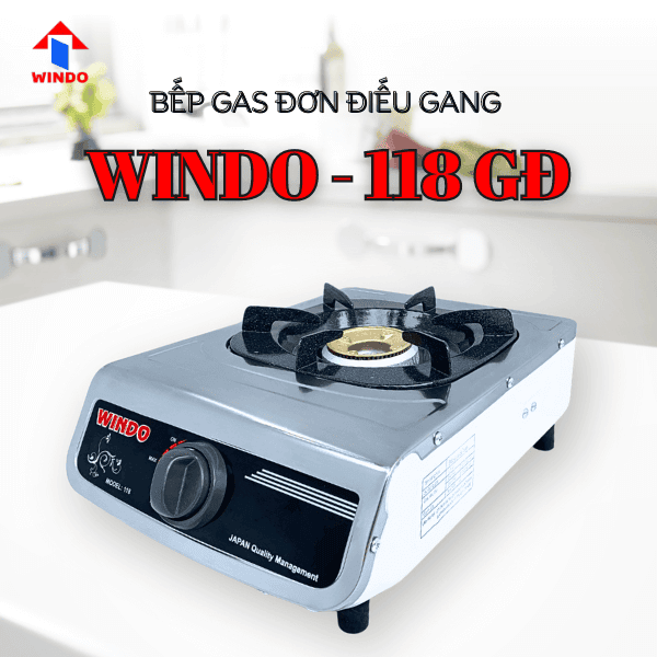 Bếp gas đơn Windo - 118 GĐ