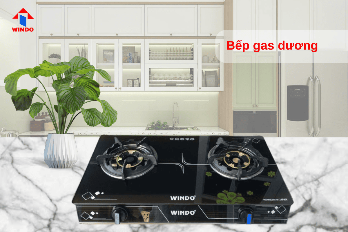 Bếp gas dương dễ dàng tháo lắp