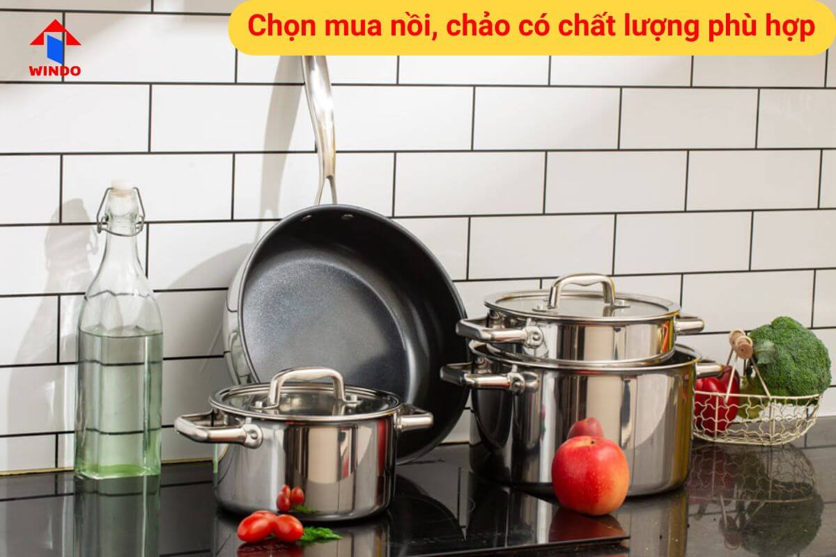 Chọn dụng cụ và nồi, chảo phù hợp để nấu ăn ngon và dễ dàng hơn