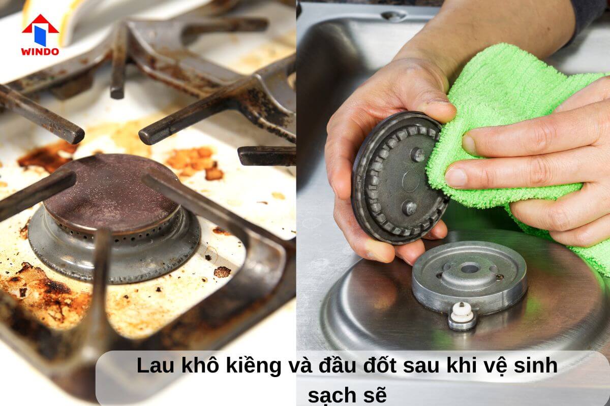 Lau khô kiềng và mâm chia lửa trước khi gắn vào bếp để sử dụng