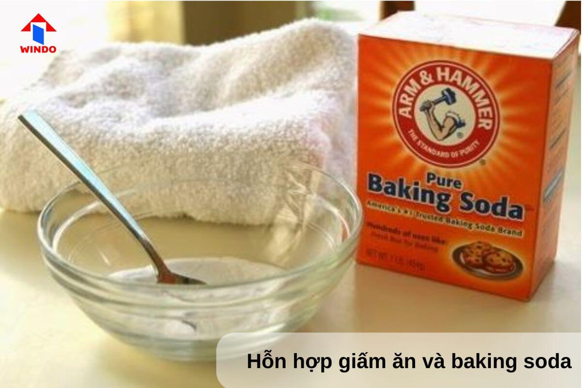 Tự làm nước lau bếp bằng baking soda và giấm ăn